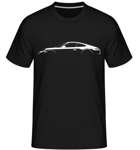 Aperçu: 'Porsche 911 Carrera (992)' Silhouette -  T-Shirt Shirtinator homme - Noir - Devant