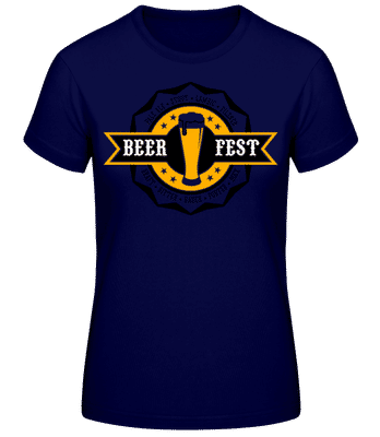 Beer Fest - Frauen T-Shirt B&C - Marine - Vorne