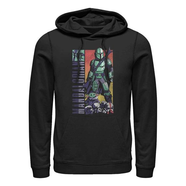 Aperçu: Star Wars - The Mandalorian - Mando & Child Fallen Trooper - Unisex Sweat à capuche - Noir - Devant