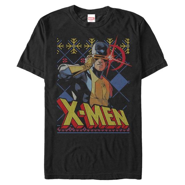 Aperçu: Marvel - X-Men - Cyclope Sweater - Christmas - Homme T-shirt - Noir - Devant