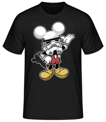 Mickey Trooper - Männer Basic T-Shirt - Schwarz - Vorne