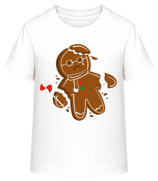 Aperçu: Pain d’épices pleurant - T-shirt shirtinator Enfant - Blanc - Devant