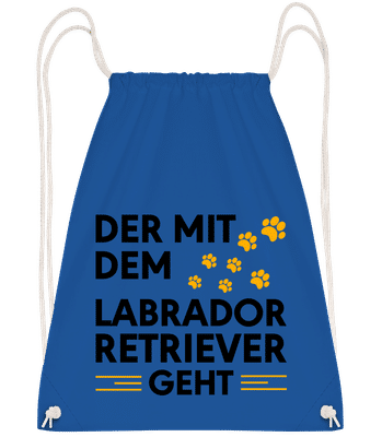 Herrchen Vom Labrador Retriever - Turnbeutel - Royalblau - Vorn