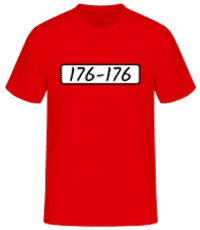 Beagle Boys 176-176 - Camiseta básica para hombre - Rojo - delante