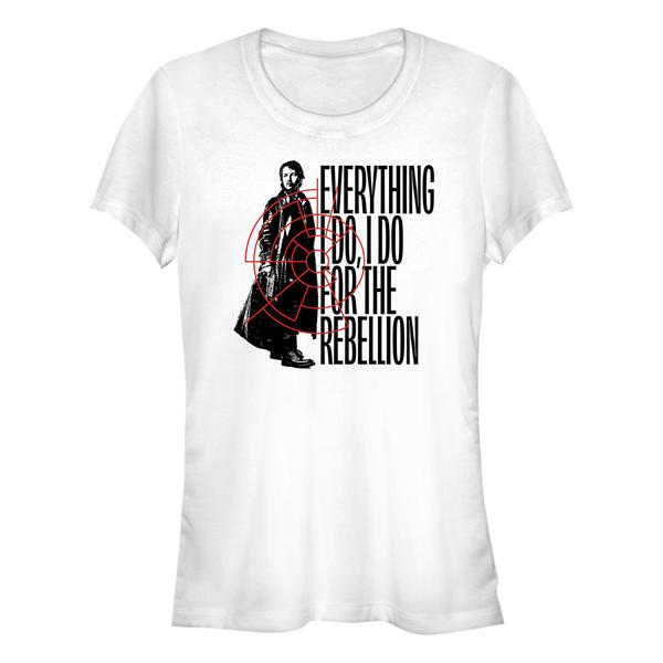 Preview: Star Wars - Andor - Cassian Andor Everything for the Rebellion - Women's T-Shirt - White - Front