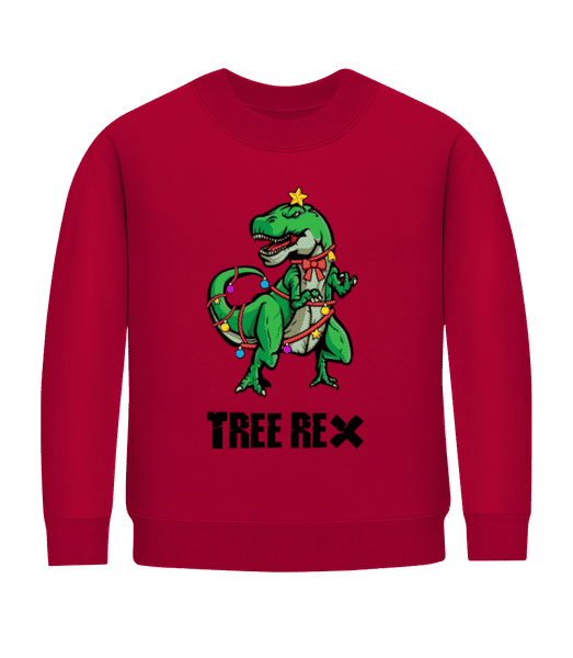 Aperçu: Tree Rex - Sweatshirt Enfant - Rouge - Devant