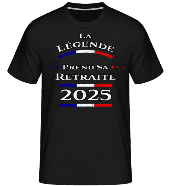 Aperçu: La Légende Prend Sa Retraite 2025 -  T-Shirt Shirtinator homme - Noir - Devant