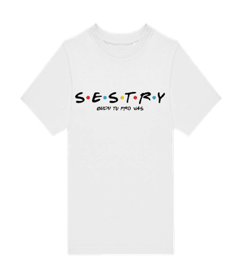 Sestry Budu Tu Pro Vás - Dětské tričko B&C - Bílá - Napřed