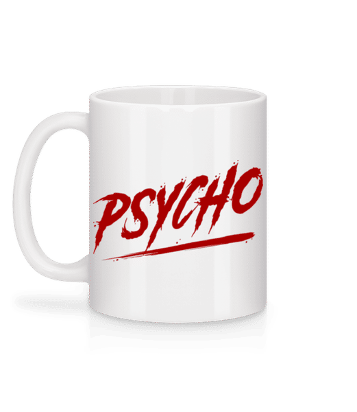 Aperçu: Psycho - Mug en céramique blanc - Blanc - Derrière