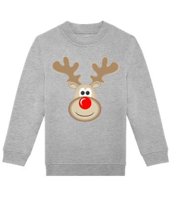 Reindeer Logo - Kids' standard sweatshirt - Heather grey - Front