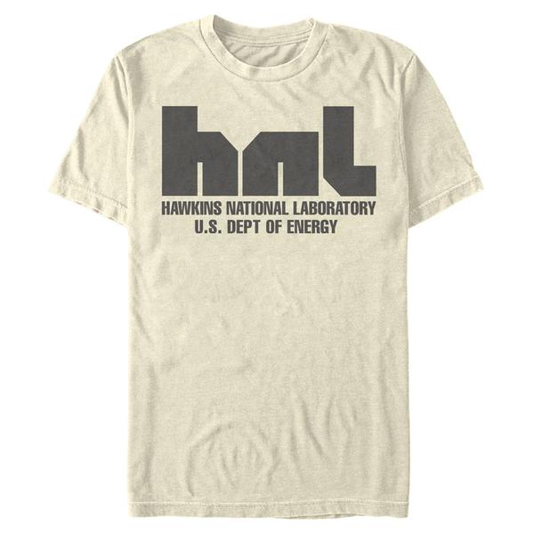 Preview: Netflix - Stranger Things - Hawkins National Laboratory - Men's T-Shirt - Cream - Front