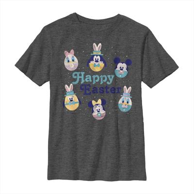 Disney - Mickey Mouse - Skupina Egg Squad - Kids T-Shirt - Heather anthracite - Front