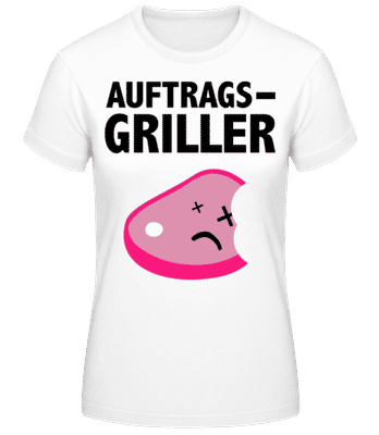 Auftragsgriller - Frauen T-Shirt B&C - Weiß - Vorne