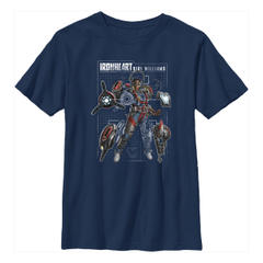 Marvel - Panthère noire Wakanda pour toujours - Iron Heart Ironheart Schematic - Enfant T-shirt
