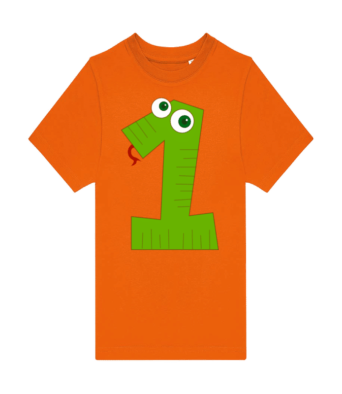 Preview: Snake One - Kids B&C T-Shirt - Orange - Front