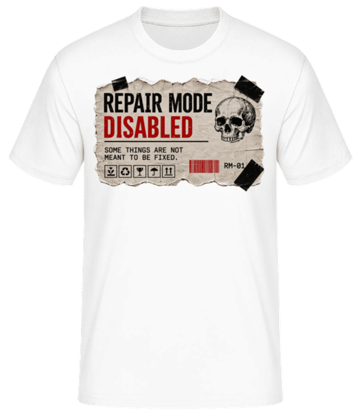 Aperçu: Repair Mode Disabled - T-shirt homme B&C - Blanc - Devant