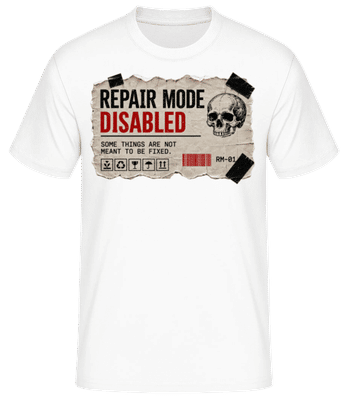 Repair Mode Disabled - T-shirt homme B&C - Blanc - Devant