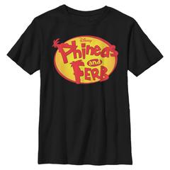 Disney Classics - Phineas und Ferb - Phineas and Ferb Oval Logo - Kinder T-Shirt