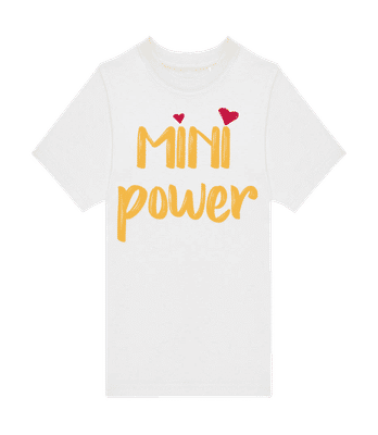 Mini Power - Pánske tričko B&C - Biela - Predné