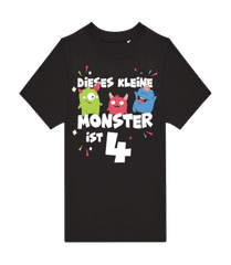 Dieses Kleine Monster Ist 4 · Kinder T-Shirt B&C