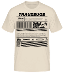 JGA Trauzeuge Malle Crew 2026 · Männer T-Shirt B&C
