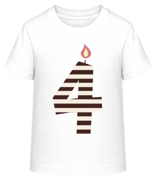Aperçu: Bougie D'Anniversaire - T-shirt shirtinator Enfant - Blanc - Devant