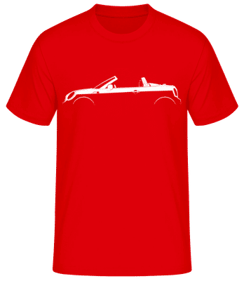 'Mini Cooper S Roadster R59' Silhouette - Men's Basic T-Shirt - Red - Front