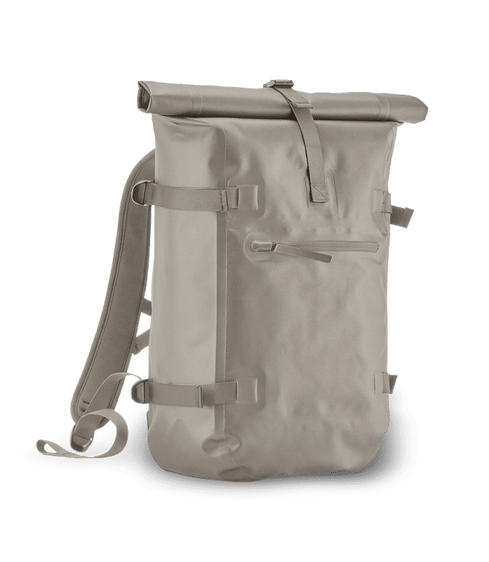 Aperçu: Sac à dos rolltop - Beige - Derrière