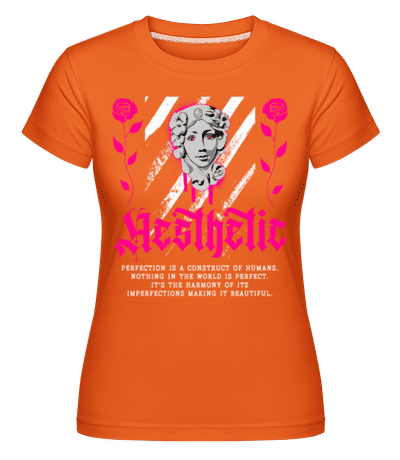 Aesthetic -  Shirtinator Women's T-Shirt - Orange - Front