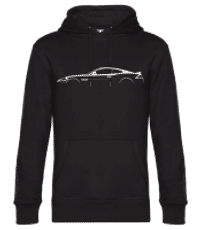 'Jaguar XKR-S' Silhouette - Men’s Standard Hoodie - Black - Front