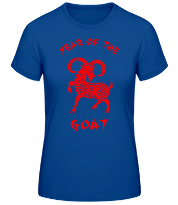 Chinese Zodiac Year Of The Goat - Frauen Basic T-Shirt - Royalblau - Vorne