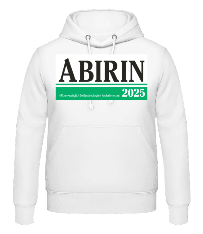 Vorschau: Abirin 2025 - Männer Hoodie - Weiß - Vorne