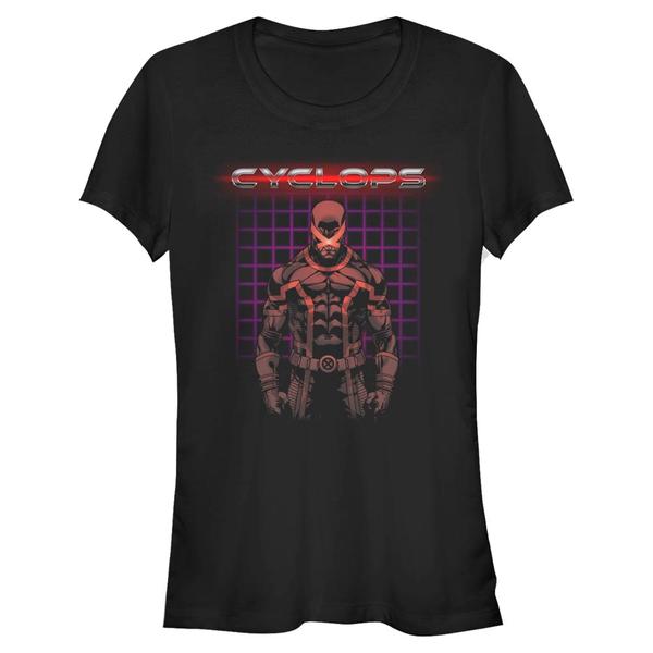 Aperçu: Marvel - X-Men - Cyclops Retro Clops - Femme T-shirt - Noir - Devant