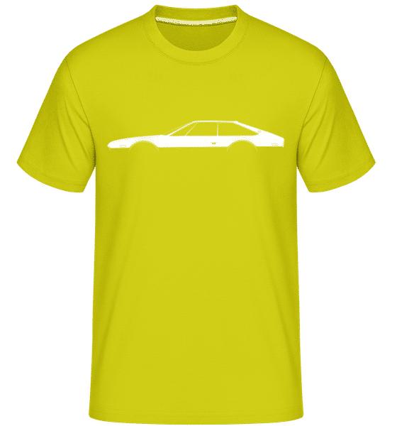 Preview: 'Lamborghini Jarama' Silhouette - Shirtinator Men's T-Shirt - Lime - Front