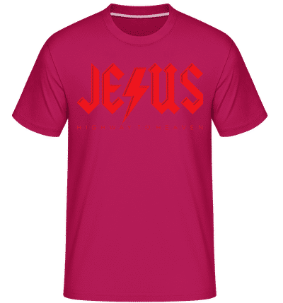 Jesus Highway To Heaven -  T-Shirt Shirtinator homme - Magenta - Devant