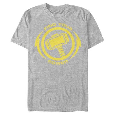 Marvel - Avengers - Thor Power - Pánské Tričko - Melírově šedá - Napřed