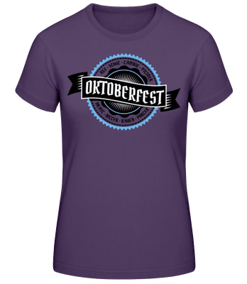 Oktoberfest Draft Bitter - Women's B&C T-Shirt - Purple - Front