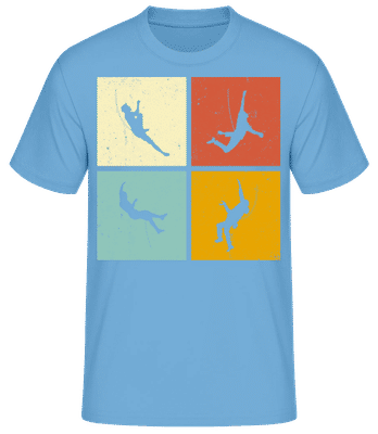 Klettern - Männer Basic T-Shirt - Hellblau - Vorne