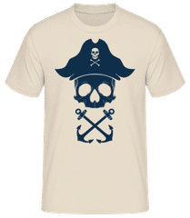 Pirate Skull Black · Men's Basic T-Shirt