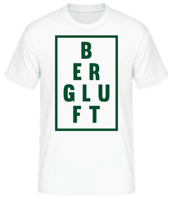 Bergluft - Männer Basic T-Shirt - Weiß - Vorne