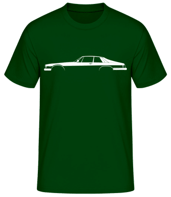 'Jaguar XJ-S' Silhouette - Männer Basic T-Shirt - Flaschengrün - Vorne