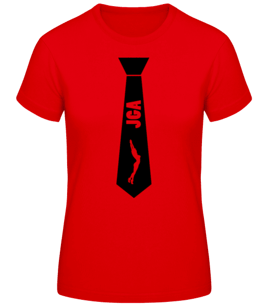 Vorschau: Krawatte JGA Stripperin 3 - Frauen T-Shirt B&C - Rot - Vorne