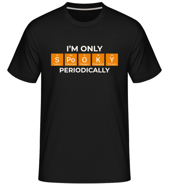 Aperçu: Spooky Periodically -  T-Shirt Shirtinator homme - Noir - Devant