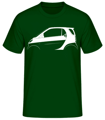 'Smart Fortwo (W451)' Silhouette - Men's Basic T-Shirt - Bottle green - Front