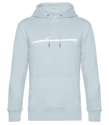 'Audi A3 Cabriolet (8V)' Silhouette - Men’s Standard Hoodie - Light blue - Front