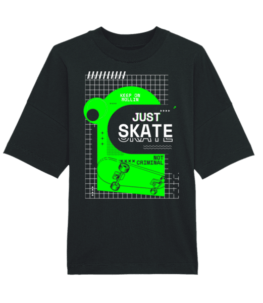 Aperçu: Just Skate - T-shirt Bio unisexe Stanley Stella extra large - Noir - Devant