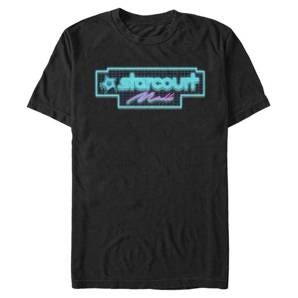 Aperçu: Netflix - Stranger Things - Starcourt Mall Neon Starcourt - Homme T-shirt - Noir - Devant
