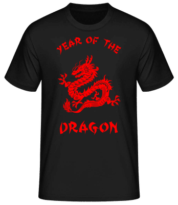 Chinese Zodiac Year Of The Dragon - Men's Basic T-Shirt - Black - Front