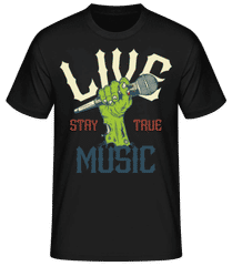 Stay True Live Music · Männer Basic T-Shirt