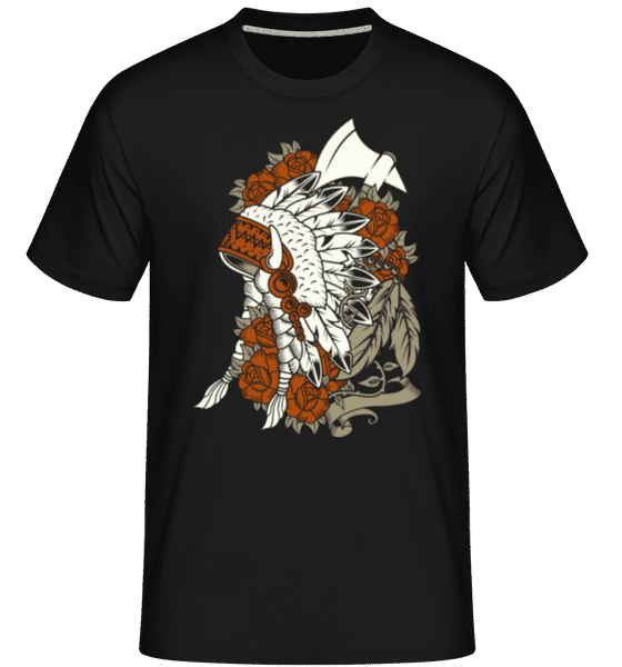 Aperçu: Indian -  T-Shirt Shirtinator homme - Noir - Devant